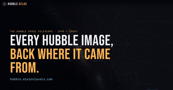 Hubble Atlas: every Hubble image, back where it came from, on a map of the constellations